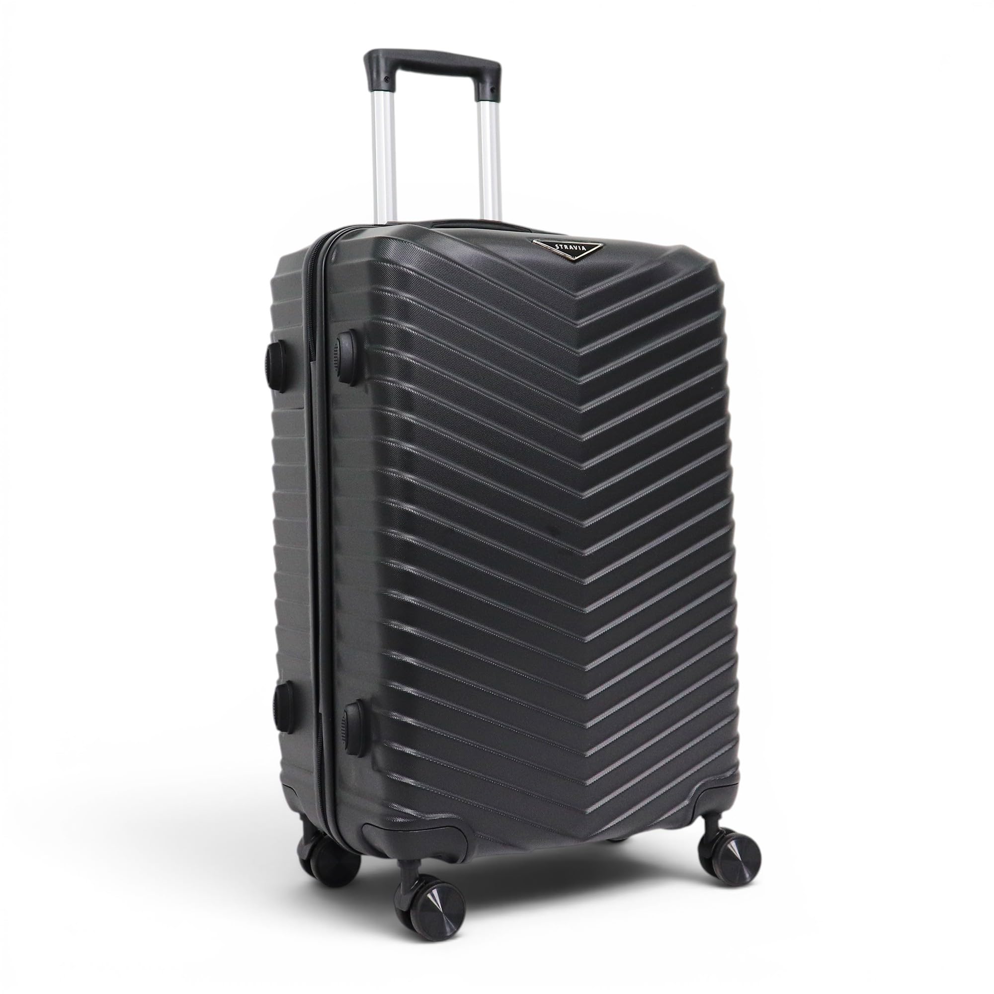 Valise moyenne rigide Stravia Vic 65 cm ABS légère 4 roues doubles – Image 3