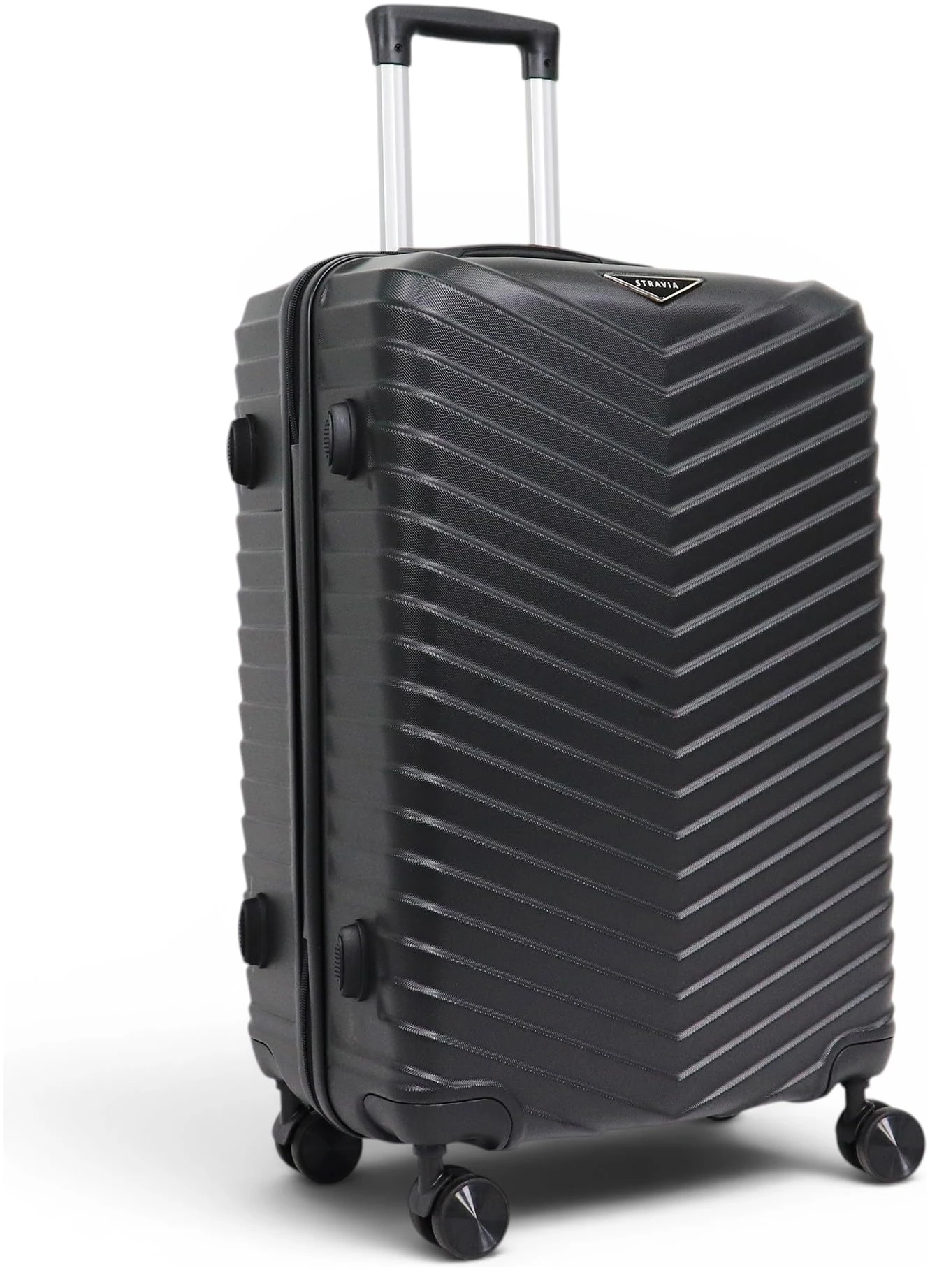 Valise moyenne rigide Stravia Vic 65 cm ABS légère 4 roues doubles – Image 3
