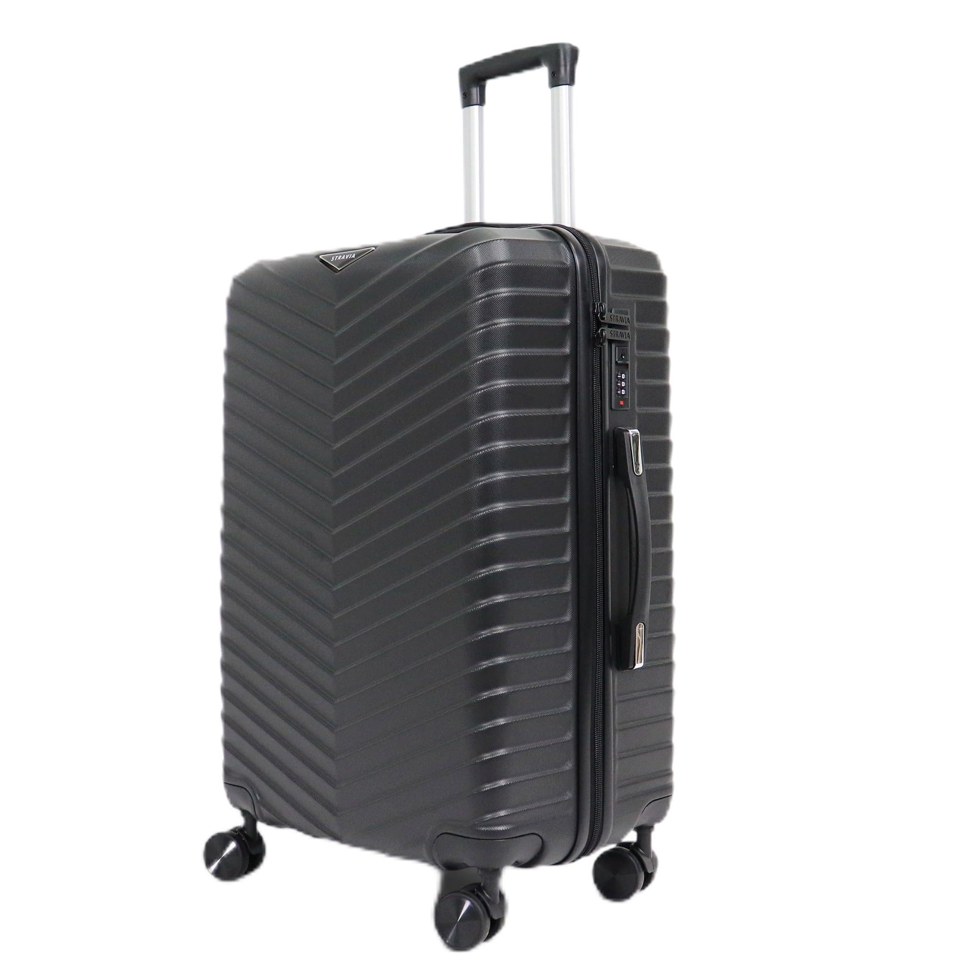 Valise moyenne rigide Stravia Vic 65 cm ABS légère 4 roues doubles – Image 2