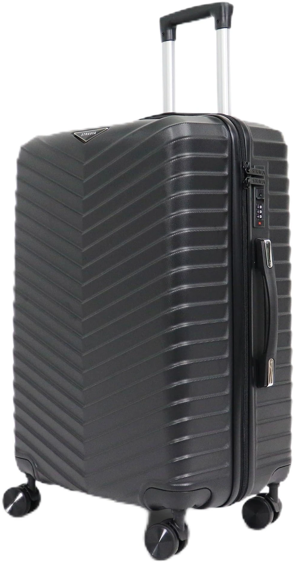 Valise moyenne rigide Stravia Vic 65 cm ABS légère 4 roues doubles – Image 2