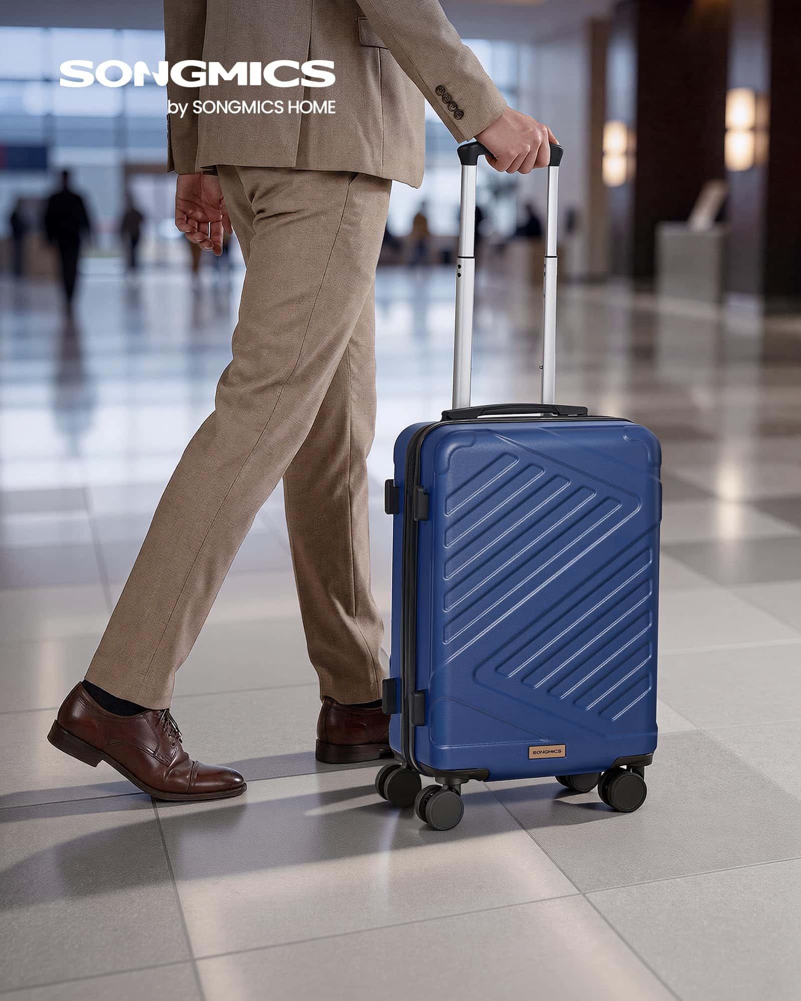 Valise grande taille SONGMICS 75 cm rigide ABS extensible serrure TSA – Image 3