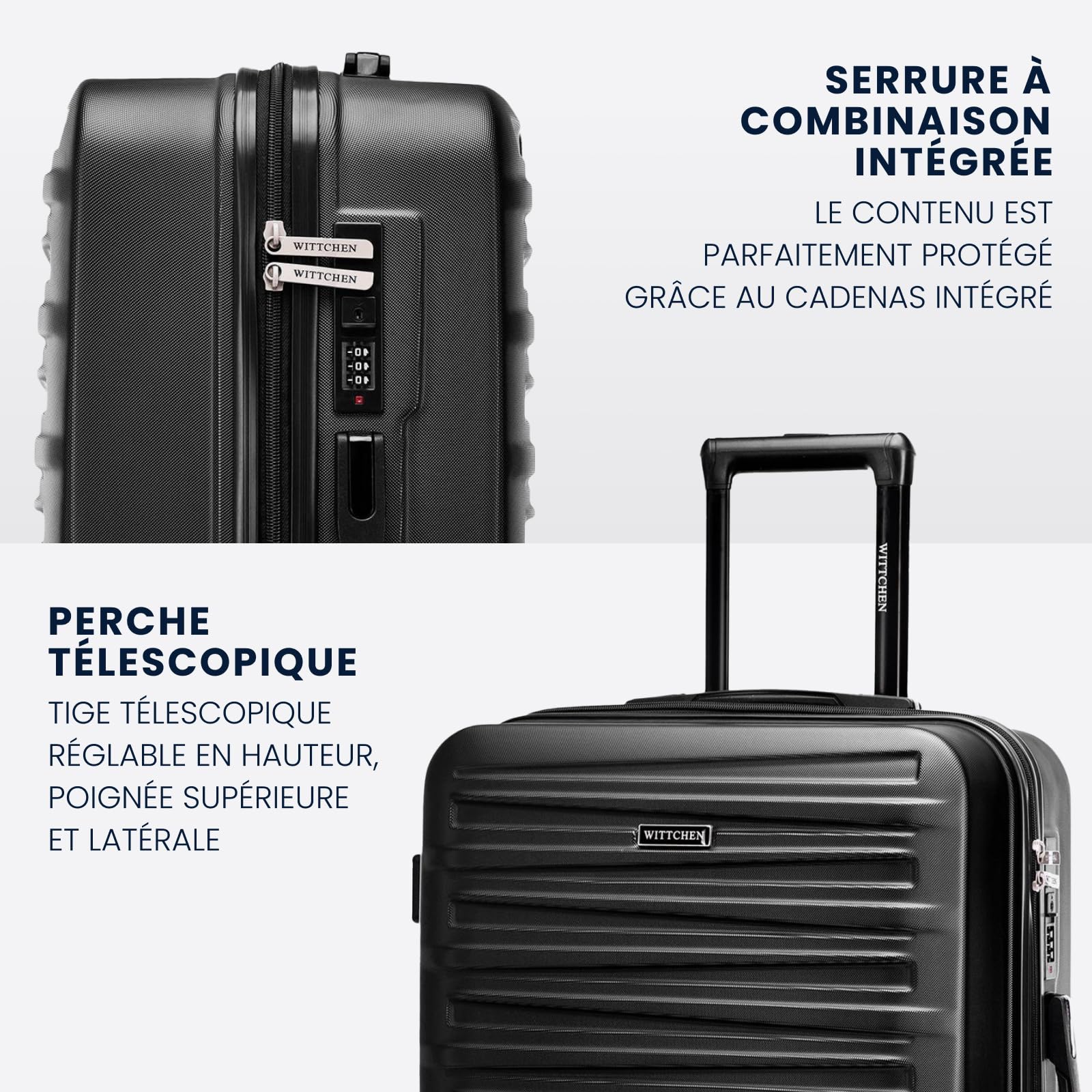 Valise moyenne rigide Wittchen Skyspeed ABS 4 roues serrure à combinaison – Image 5